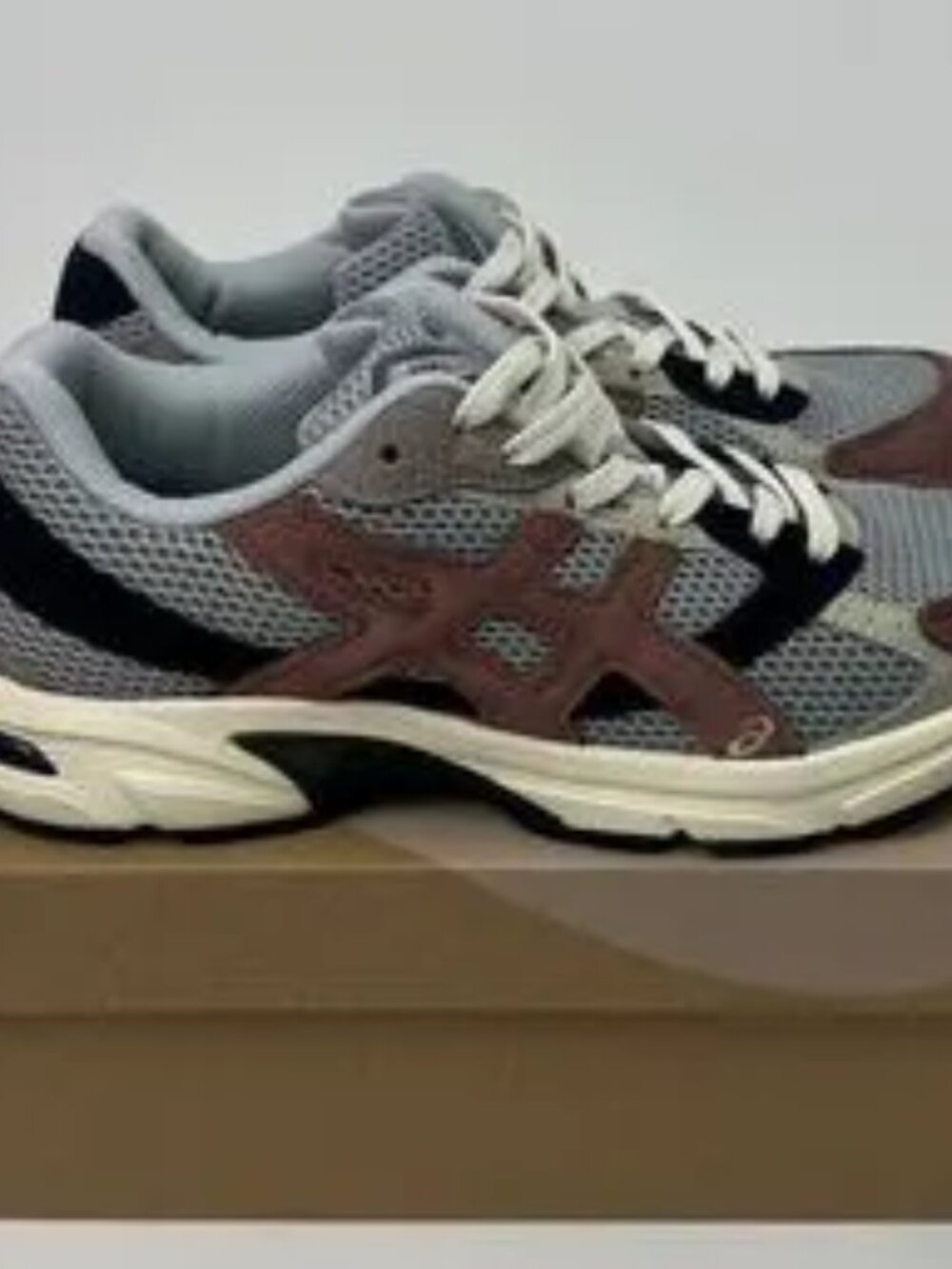 ASICS GEL-1130 Grey/Brown Mesh Sneakers